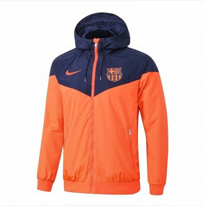 Jaqueta Corta Vento Barcelona Preto/Laranja 18-19