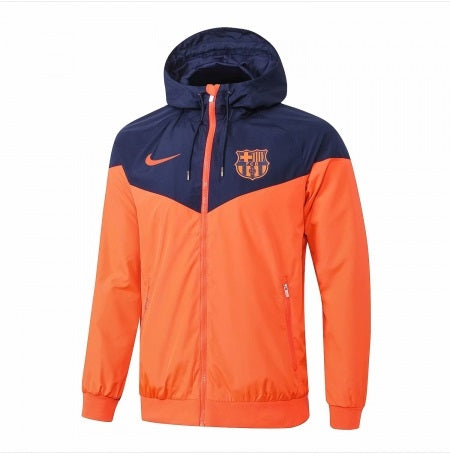 Jaqueta Corta Vento Barcelona Preto/Laranja 18-19