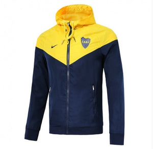 Jaqueta Corta Vento Barcelona Boca Juniors Preto/Amarelo 18-19