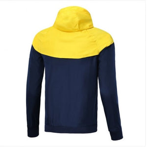 Jaqueta Corta Vento Barcelona Boca Juniors Preto/Amarelo 18-19