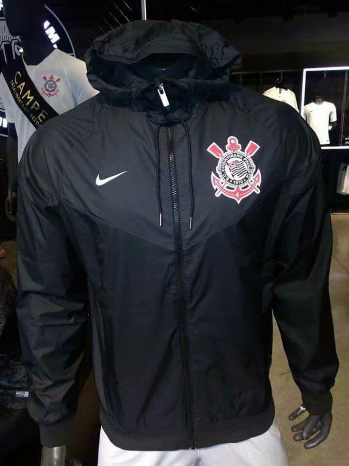 Jaqueta Corta Vento Corinthians Preto 18-19