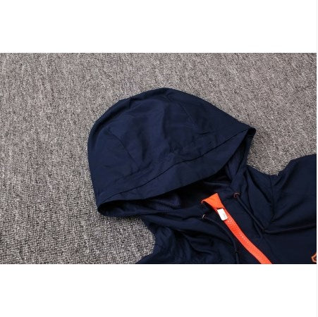 Jaqueta Corta Vento Barcelona Preto/Laranja 18-19