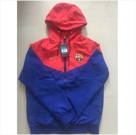 Jaqueta Corta Vento Barcelona Azul/Vermelho 18-19