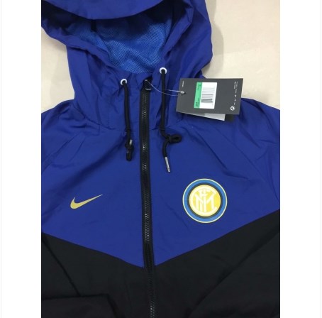 Jaqueta Corta Vento Inter de Milão Azul/Preto 18-19