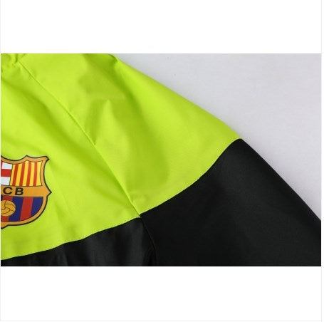 Jaqueta Corta Vento Barcelona Verde/Preto 18-19